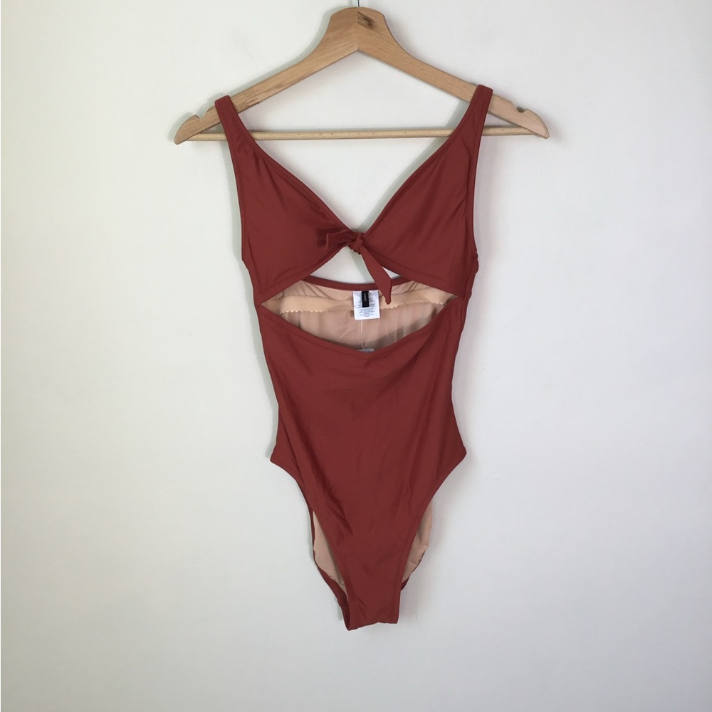 J. Crew Tie Front Cut Out One-Piece Bathing Suit NEW